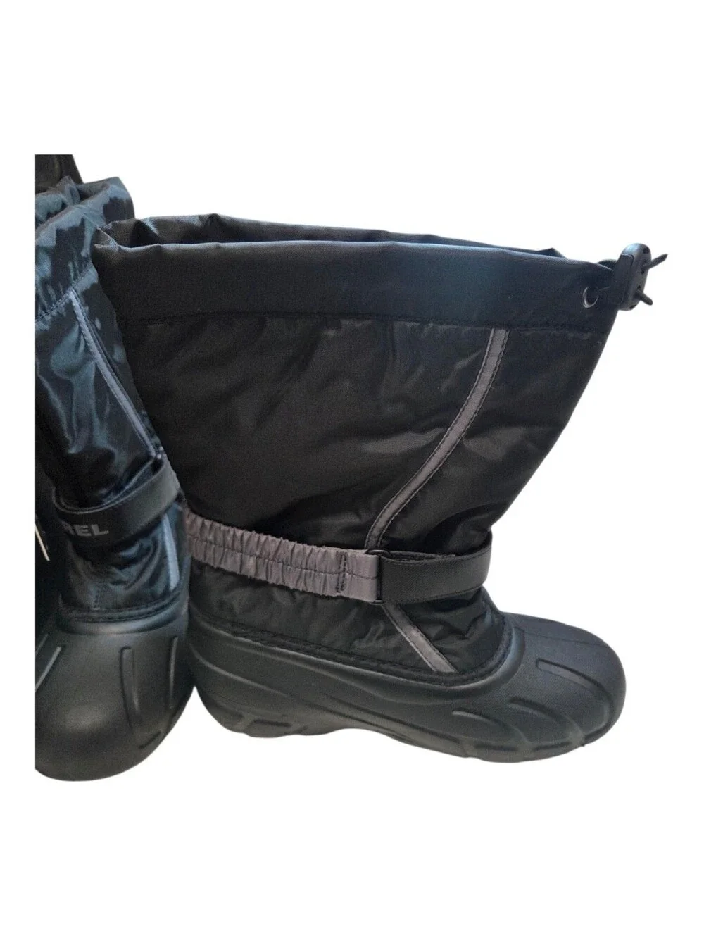 Sorel Youth Kids Flurry Snow Boot Black Insulated Water Resistant Size 5 New!!